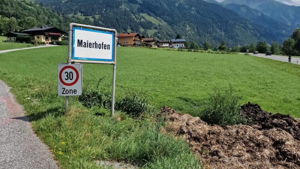 trasa alpe adria radweg - tablica