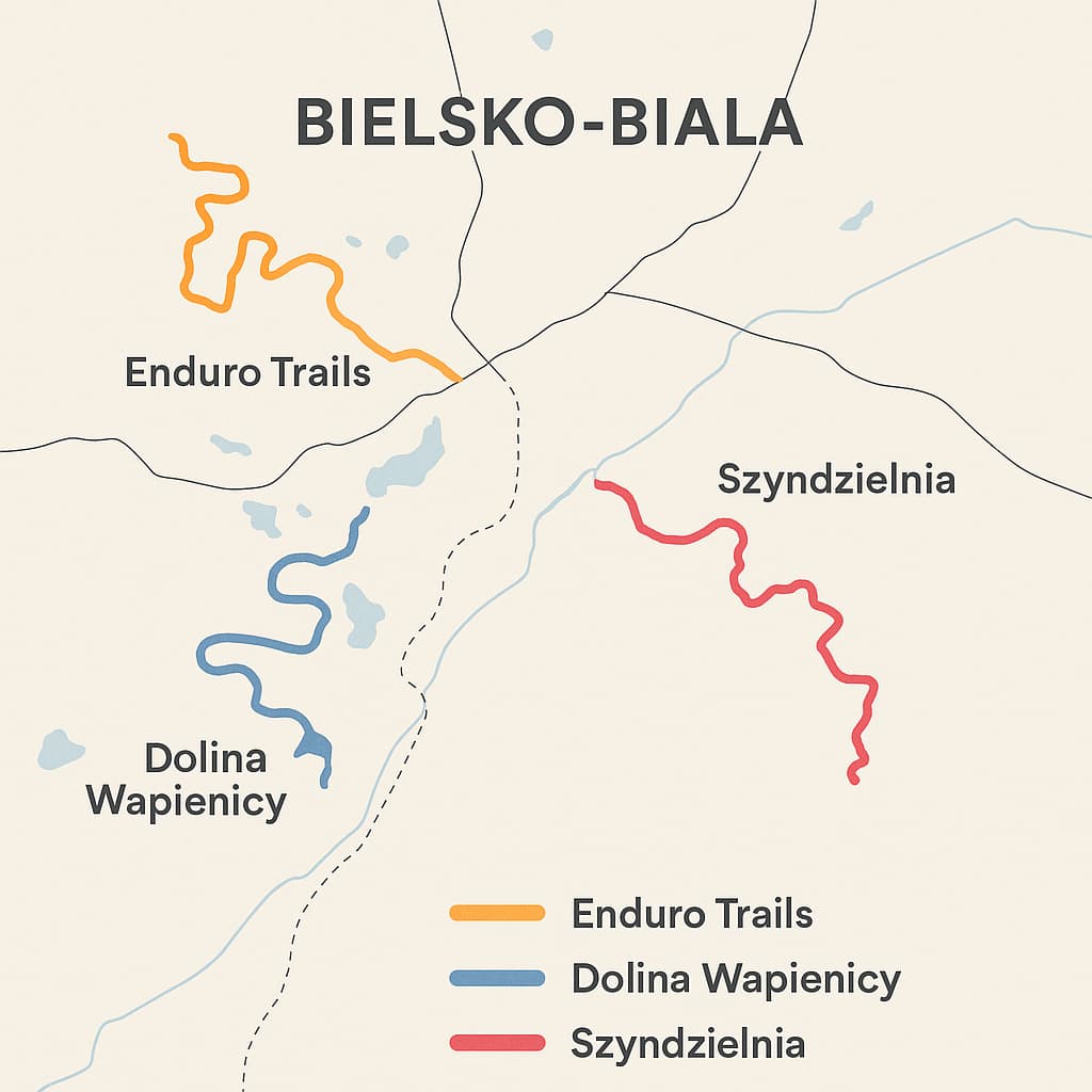 szlaki rowerowe bielsko biała