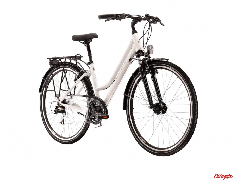 Rower Kross Trans 3.0 biały/szary połysk 2023 ROWERY Kross