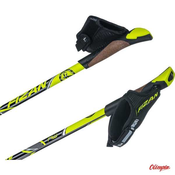 Kije Nordic Walking Fizan Runner 40 Carbon Yellow NORDIC WALKING